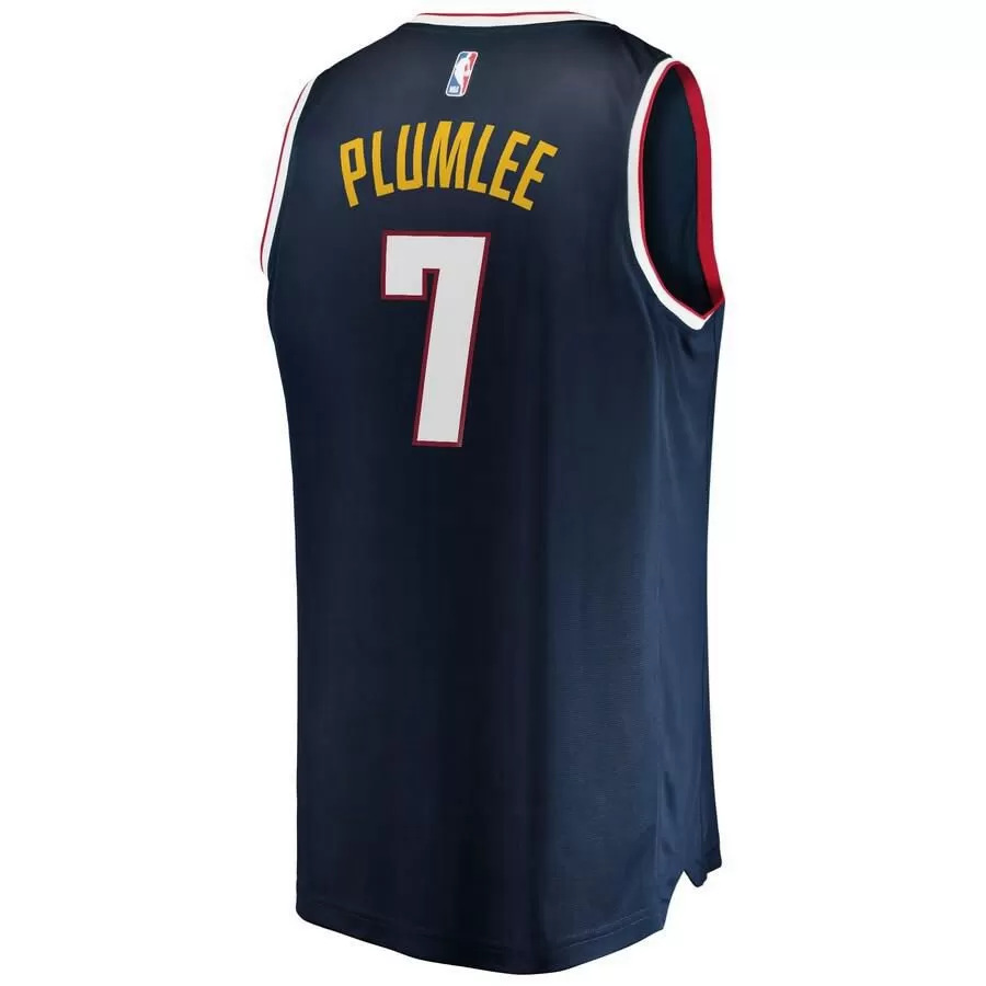 Denver Nuggets Mason Plumlee Fanatics Branded Road Fast Break Jersey Kids - Navy | Ireland P7772D2