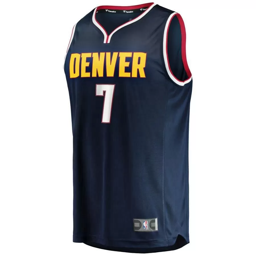 Denver Nuggets Mason Plumlee Fanatics Branded Road Fast Break Jersey Kids - Navy | Ireland P7772D2