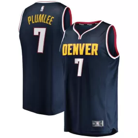 Denver Nuggets Mason Plumlee Fanatics Branded Road Fast Break Jersey Kids - Navy | Ireland P7772D2