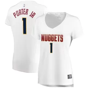 Denver Nuggets Michael Porter Jr. Fanatics Branded Fast Break Player Association Jersey Womens - White | Ireland G8682I5