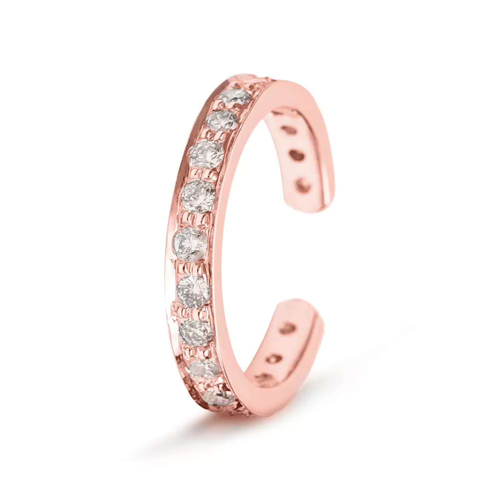 Diamond Ear Cuff Rose Gold