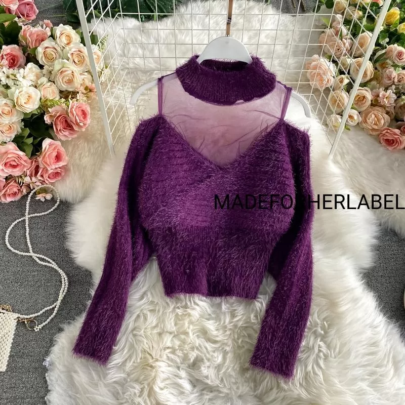 Diana Fur Mesh Pullover