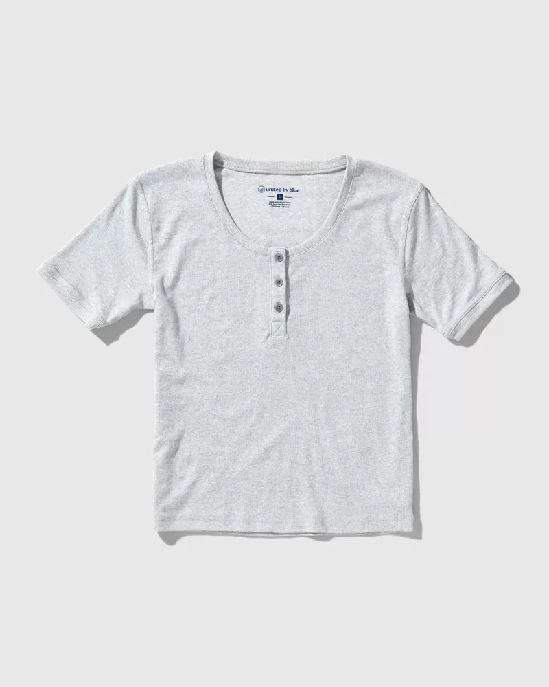 EcoKnit Short-Sleeve Henley