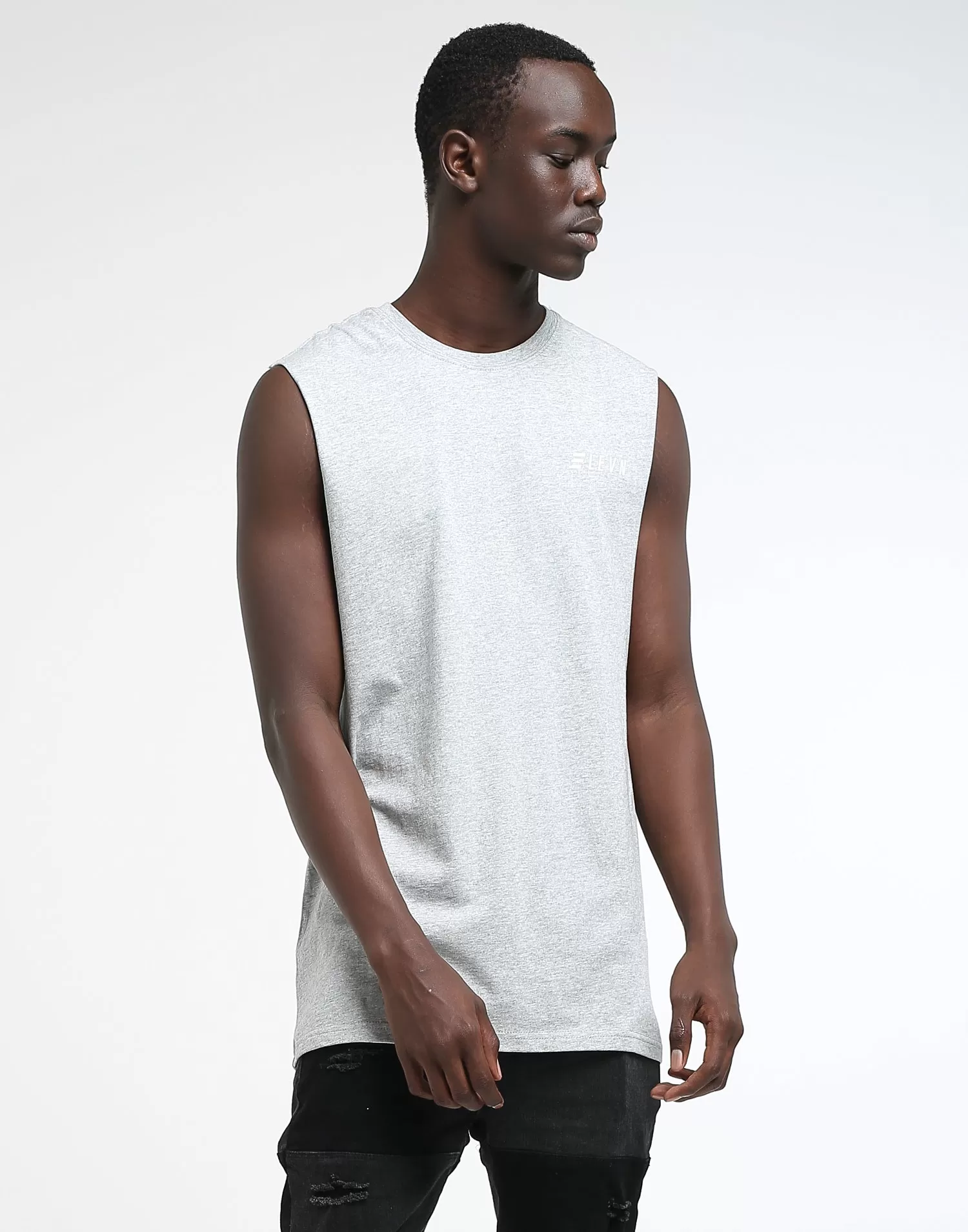 Elevn Aptitude Muscle Tee Grey Marle