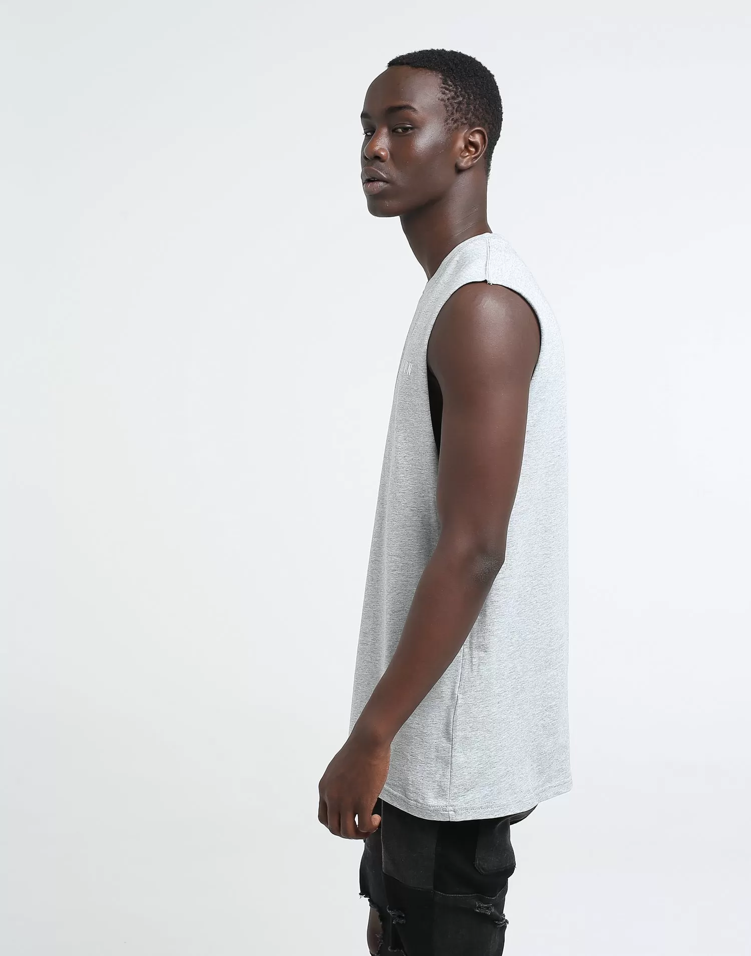 Elevn Aptitude Muscle Tee Grey Marle