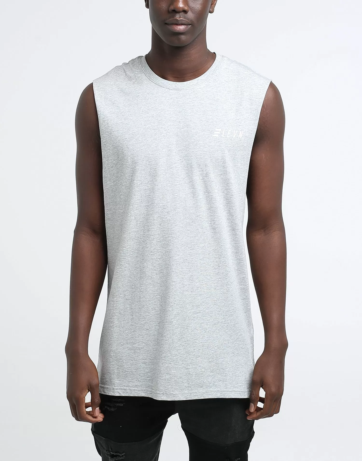 Elevn Aptitude Muscle Tee Grey Marle