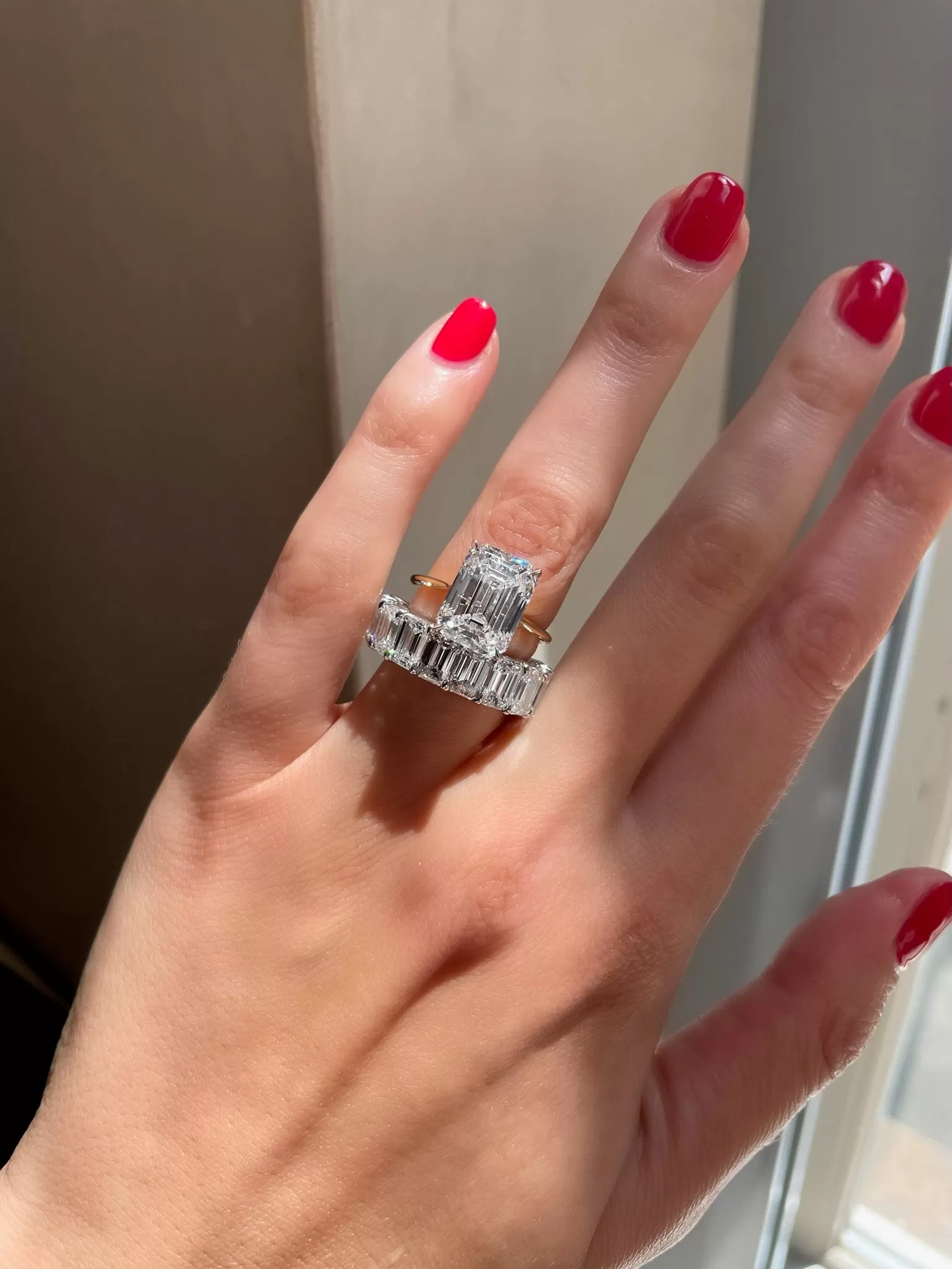 Emerald Cut Solitaire Engagement Ring