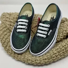 Emerald Glitter Vans