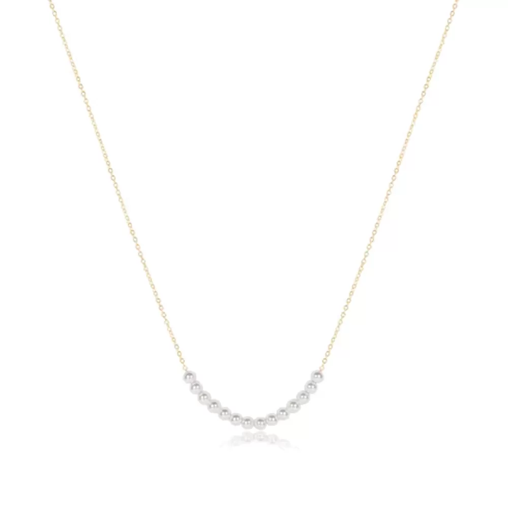 ENewton 16" Bliss 4mm Pearl Gold Necklace