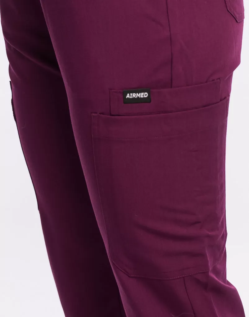 Essential Multi-Pocket Scrub Pants - Purple