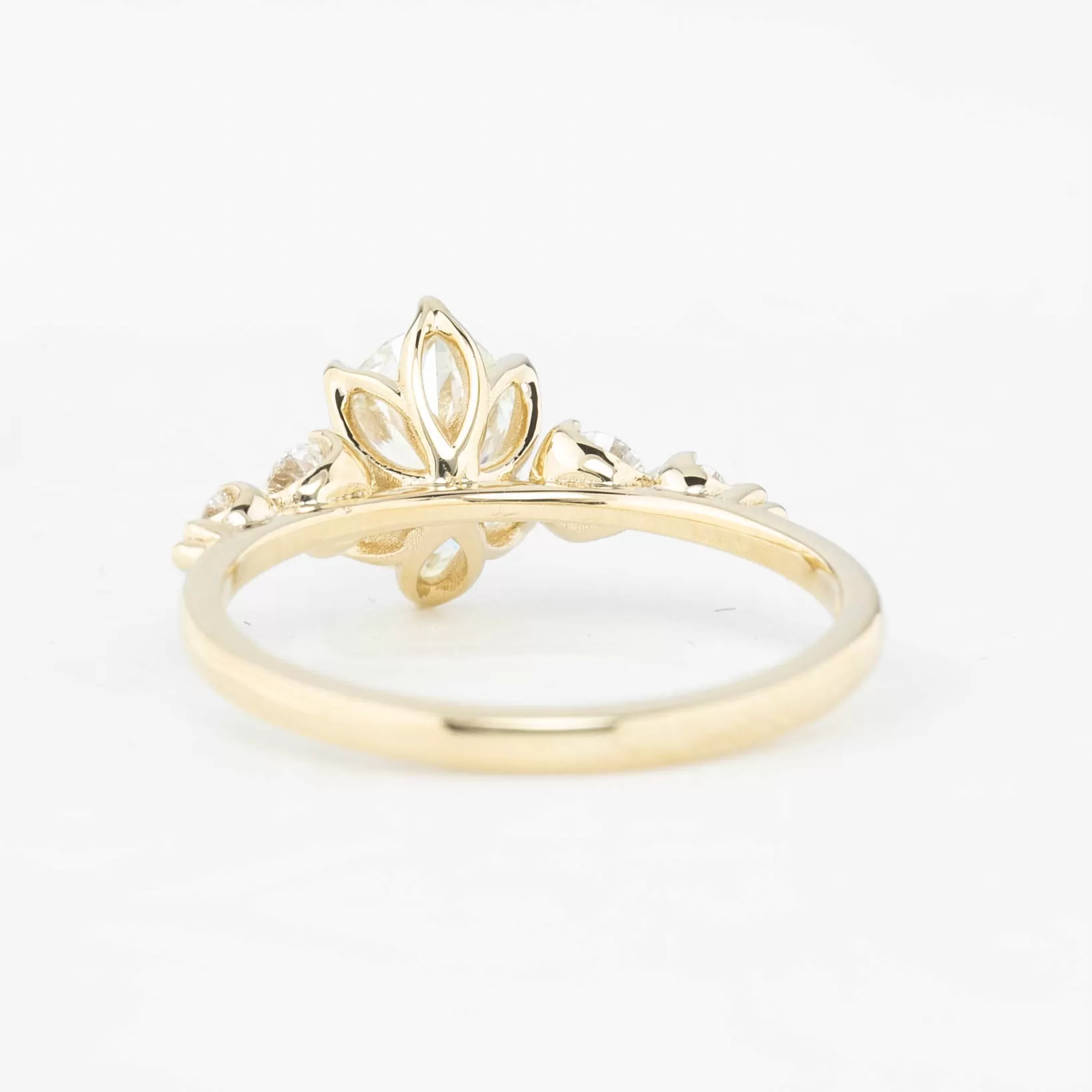 Estel Fleur 1.20ct Oval Diamond Ring, 14k Yellow Gold, GIA Certified (One of a kind)