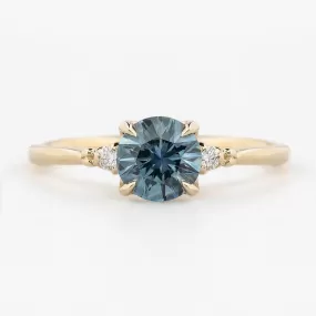 Estel Ring 1.22ct Blue Montana Sapphire, 14K Yellow Gold (One of a kind)