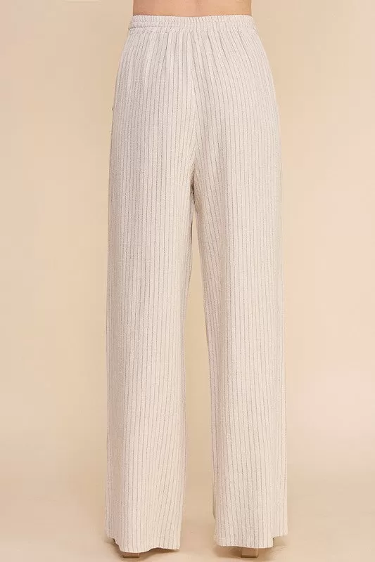 FINAL SALE - Sandy Beaches Striped Linen Pants - 2 Colors!