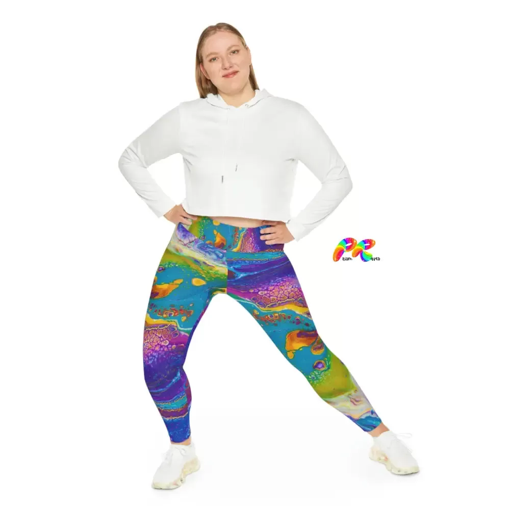 Fluid Palette Plus Size Leggings