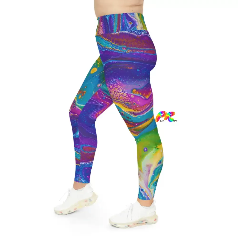 Fluid Palette Plus Size Leggings