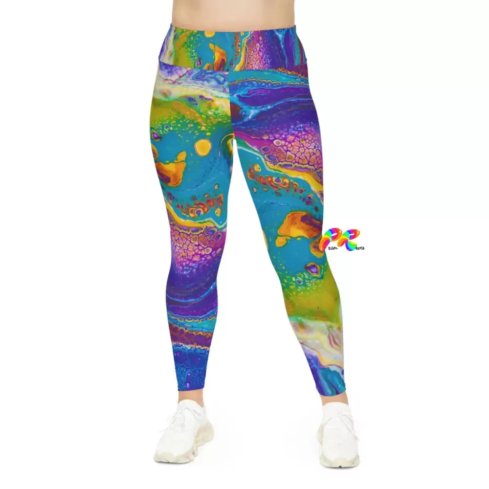 Fluid Palette Plus Size Leggings