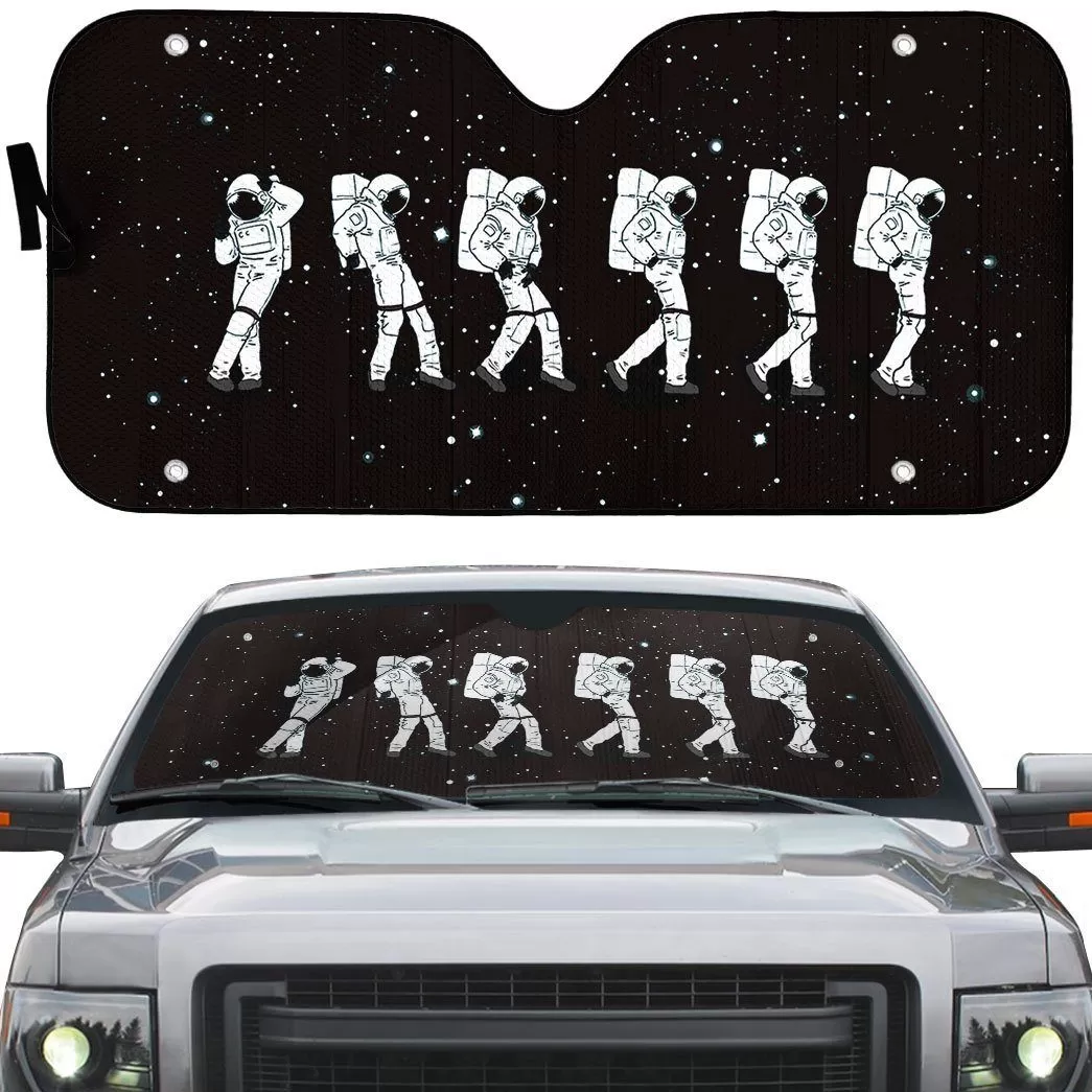 Gearhuman 3D Crotch Grab Moon Walk Astronaut Auto Sunshade