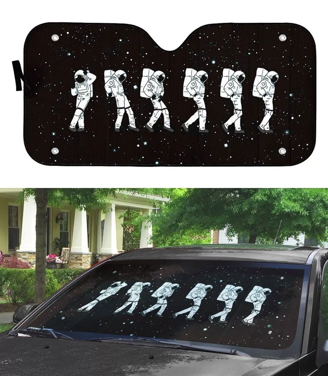 Gearhuman 3D Crotch Grab Moon Walk Astronaut Auto Sunshade