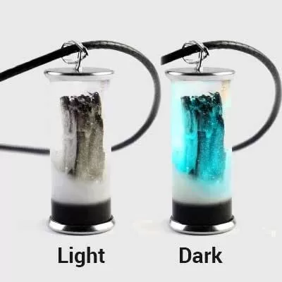 Glow In The Dark Snow Mountain Necklace