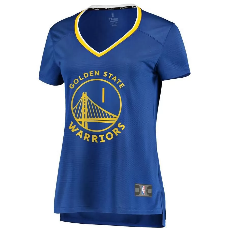 Golden State Warriors Damion Lee Fanatics Branded Replica Fast Break Player Icon Jersey Womens - Blue | Ireland M2598R9