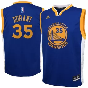 Golden State Warriors Kevin Durant Adidas Replica Road Jersey Kids - Blue | Ireland N9800P0