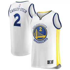 Golden State Warriors Willie Cauley-Stein Fanatics Branded Replica Fast Break Player Association Jersey Kids - White | Ireland K7276O7