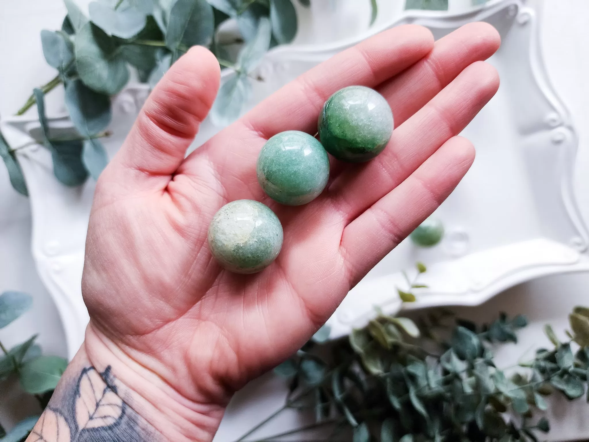 Green Aventurine Sphere || Marble