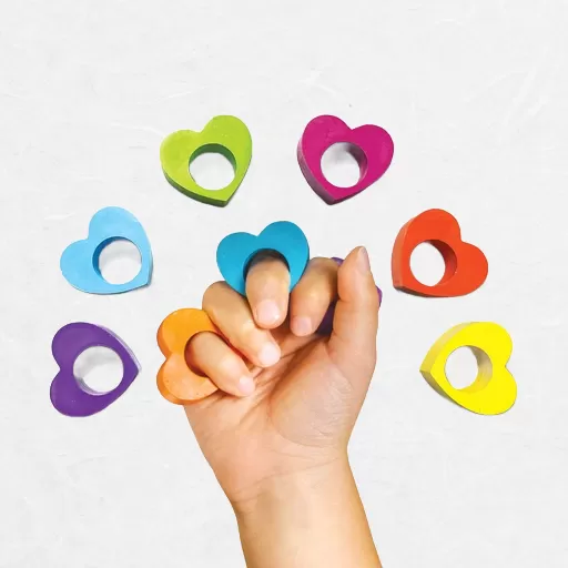 Heart Ring Crayon Set