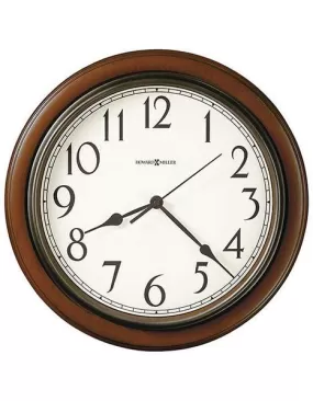 Howard Miller Kalvin Wall Clock - Cherry-Finished Case with Off-White Dial