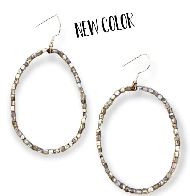 Inspire Designs Big Crystal Hoop Earring