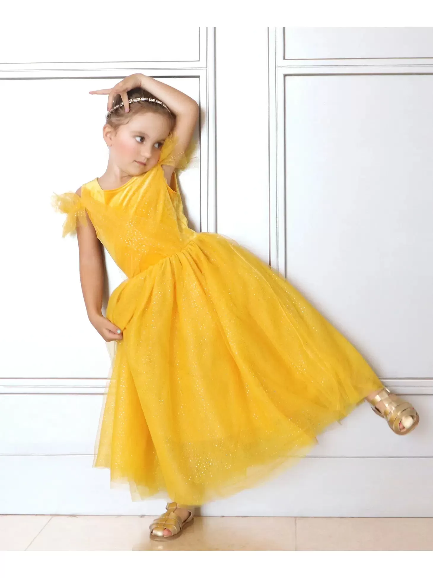 Joy - Princess Beauty Yellow Costume Dress