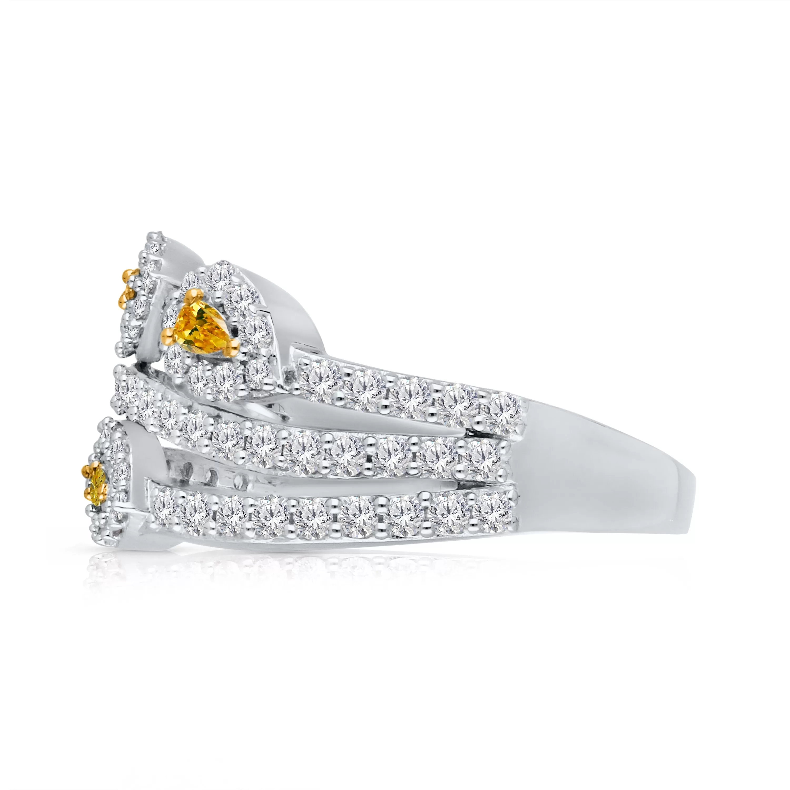 Kallati Eternal Diamond Ring in 14K Two-Tone Gold