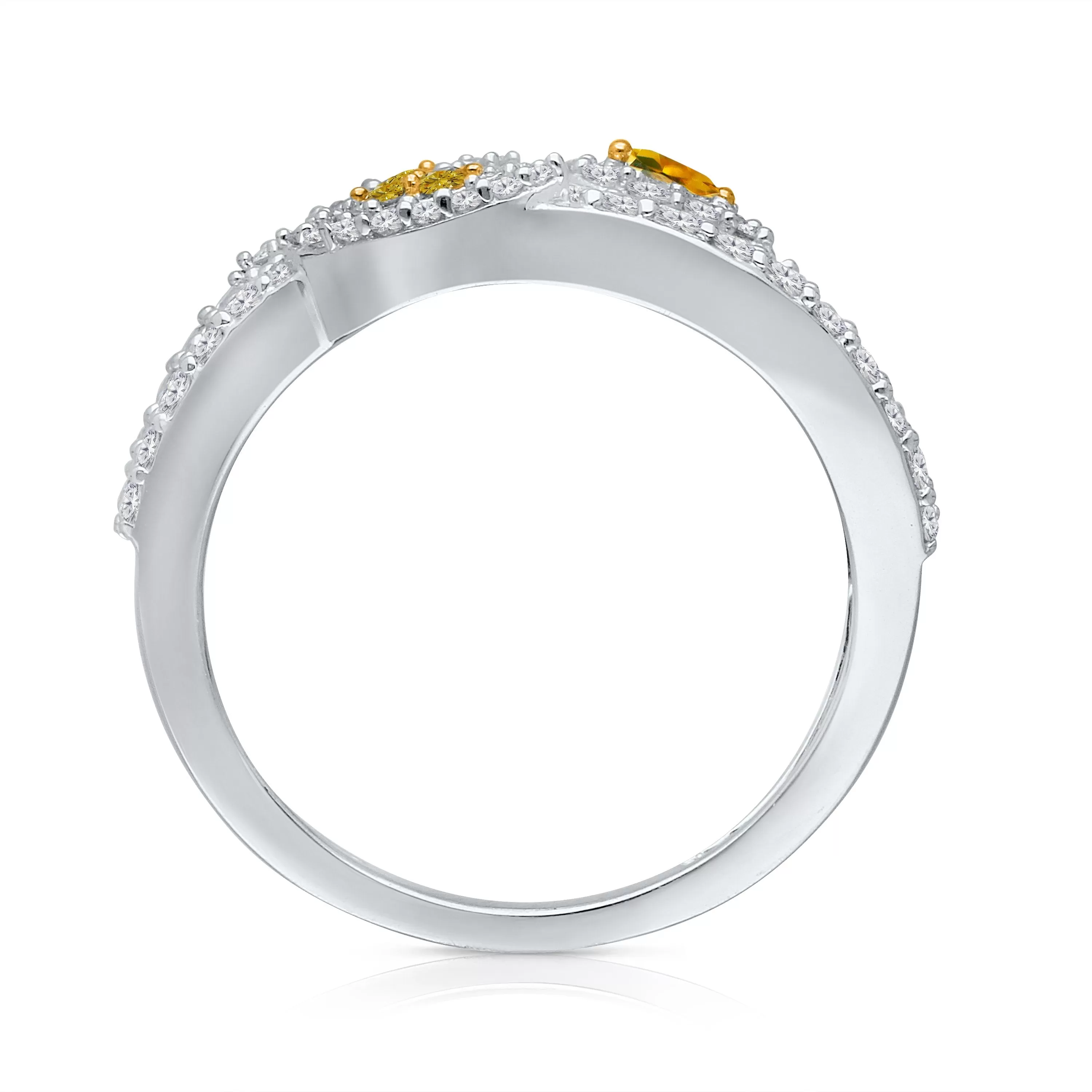 Kallati Eternal Diamond Ring in 14K Two-Tone Gold