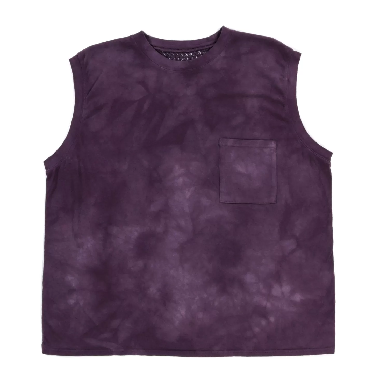 KAPITAL JERSEY KATABIRA NON-SLEEVE T (BACK) AUBERGINE