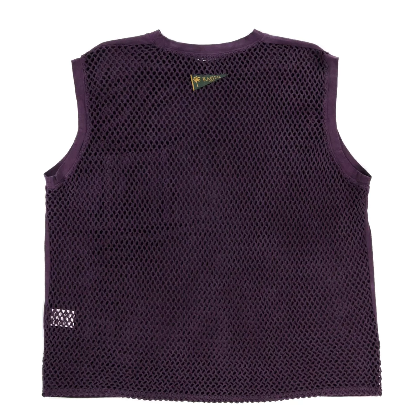 KAPITAL JERSEY KATABIRA NON-SLEEVE T (BACK) AUBERGINE