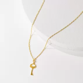 Key Necklace (Medium) - Gold