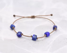 Lapis Lazuli Cube - Bracelet