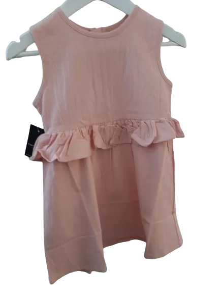 *Last One* Tiny Tribe Pink Peplum Dress - Size 7yr