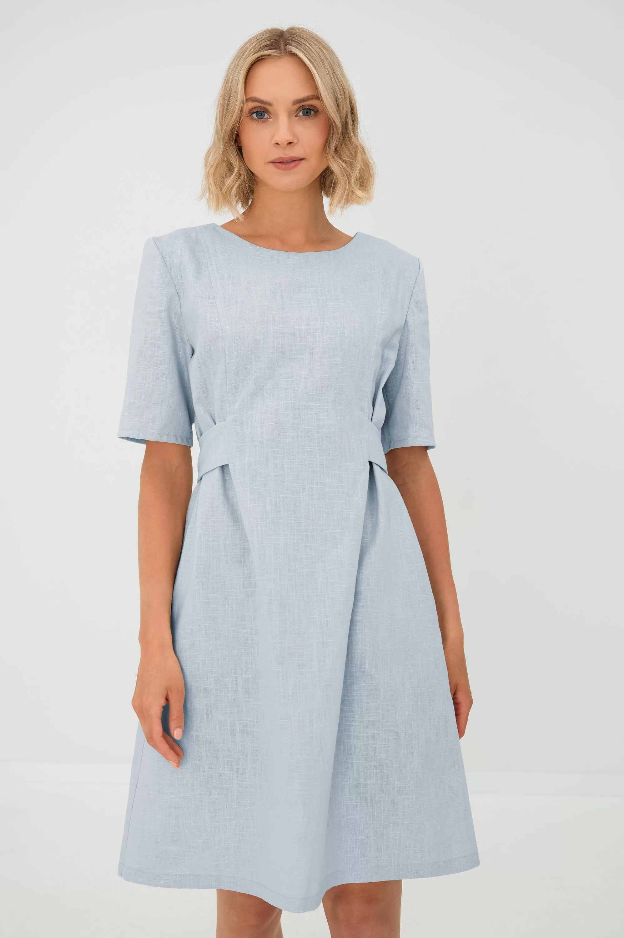 LeMuse Linen beach dress LOLITA, Dusty rose, S