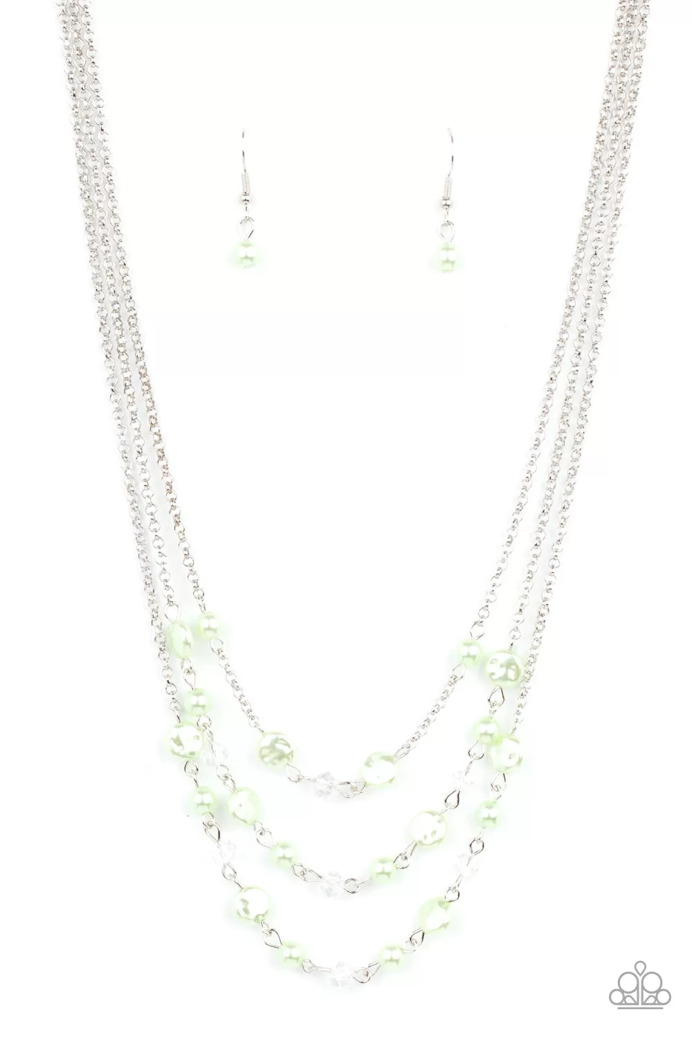 Let The Record GLOW - Green Necklace