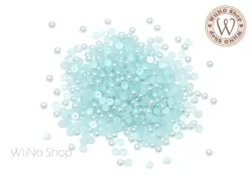 Light Blue Half Round Pearl (1.5/2/3mm)