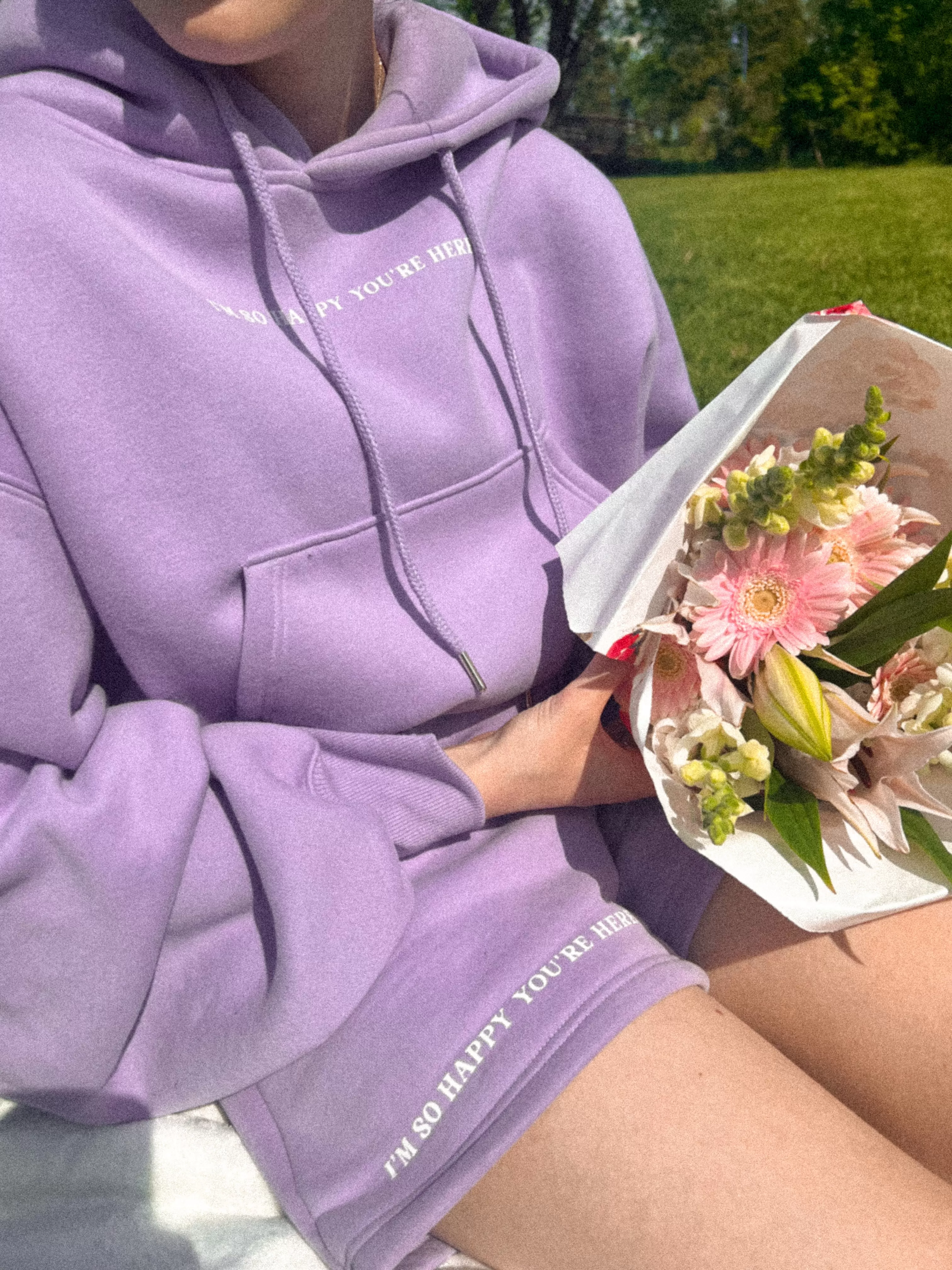 Lilac HYH Cropped Sweatshirt