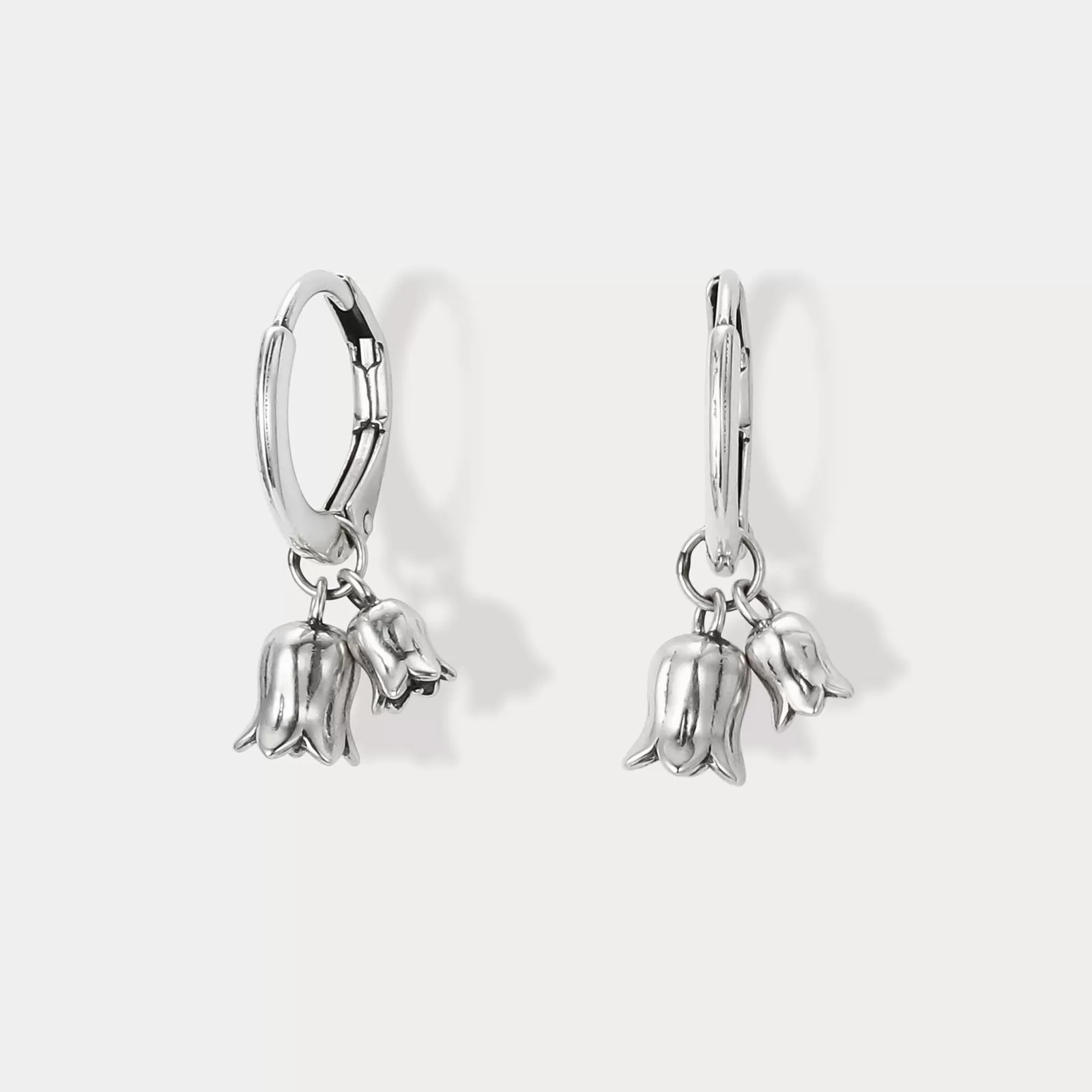 Lily Of The Valley Silver Earrings