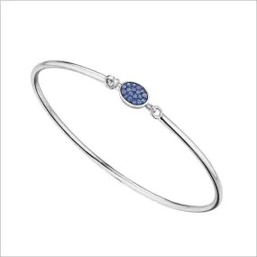 Lolita Blue Sapphire Bangle in Sterling Silver