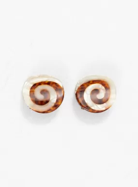 Mini Spiral Claw Set Off White & Brown Tortoiseshell