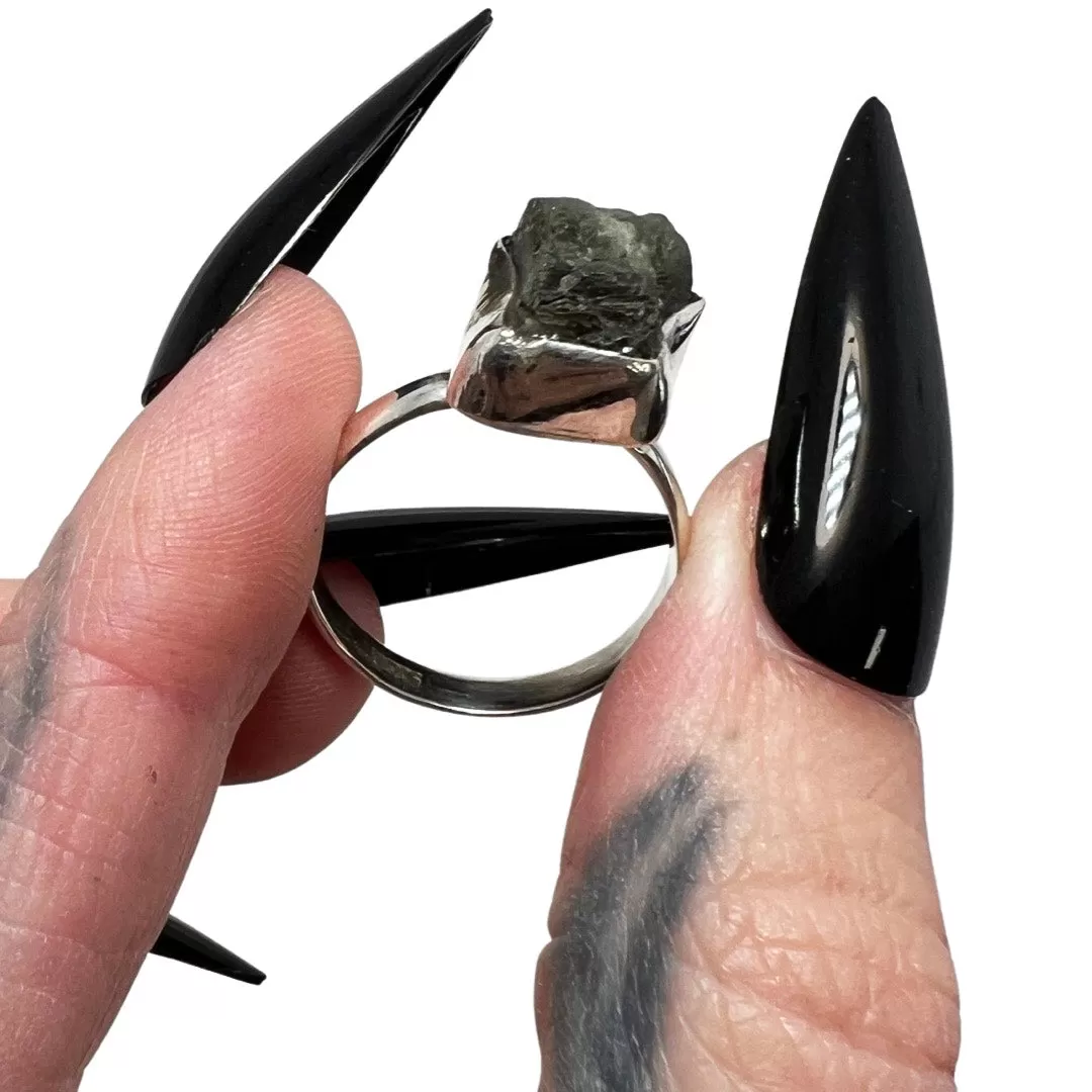 Moldavite Ring 8 size 7.5 *free shipping*