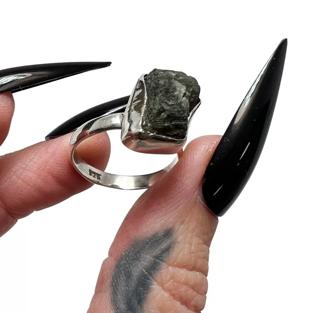 Moldavite Ring 8 size 7.5 *free shipping*