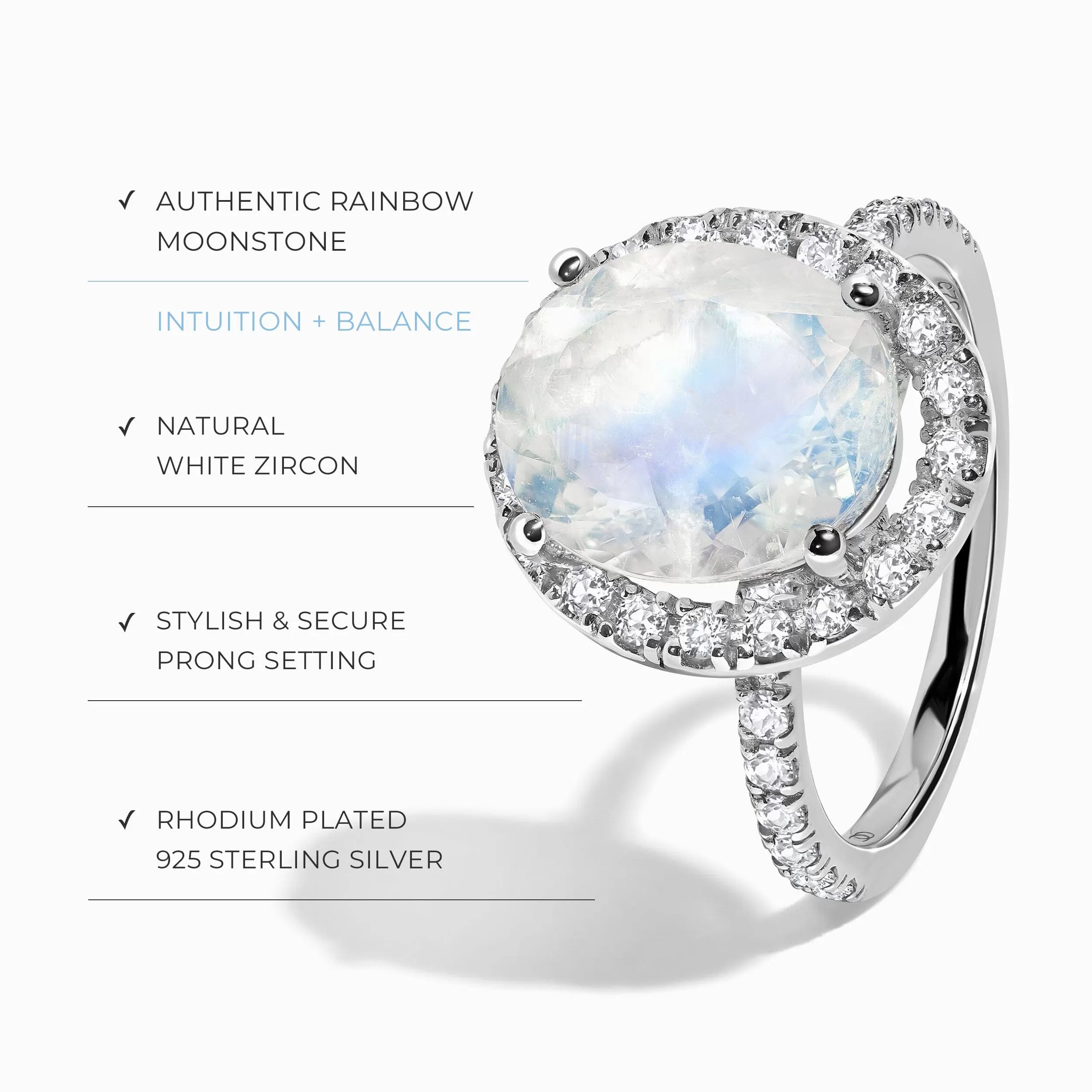 Moonstone Ring - Queen Lana