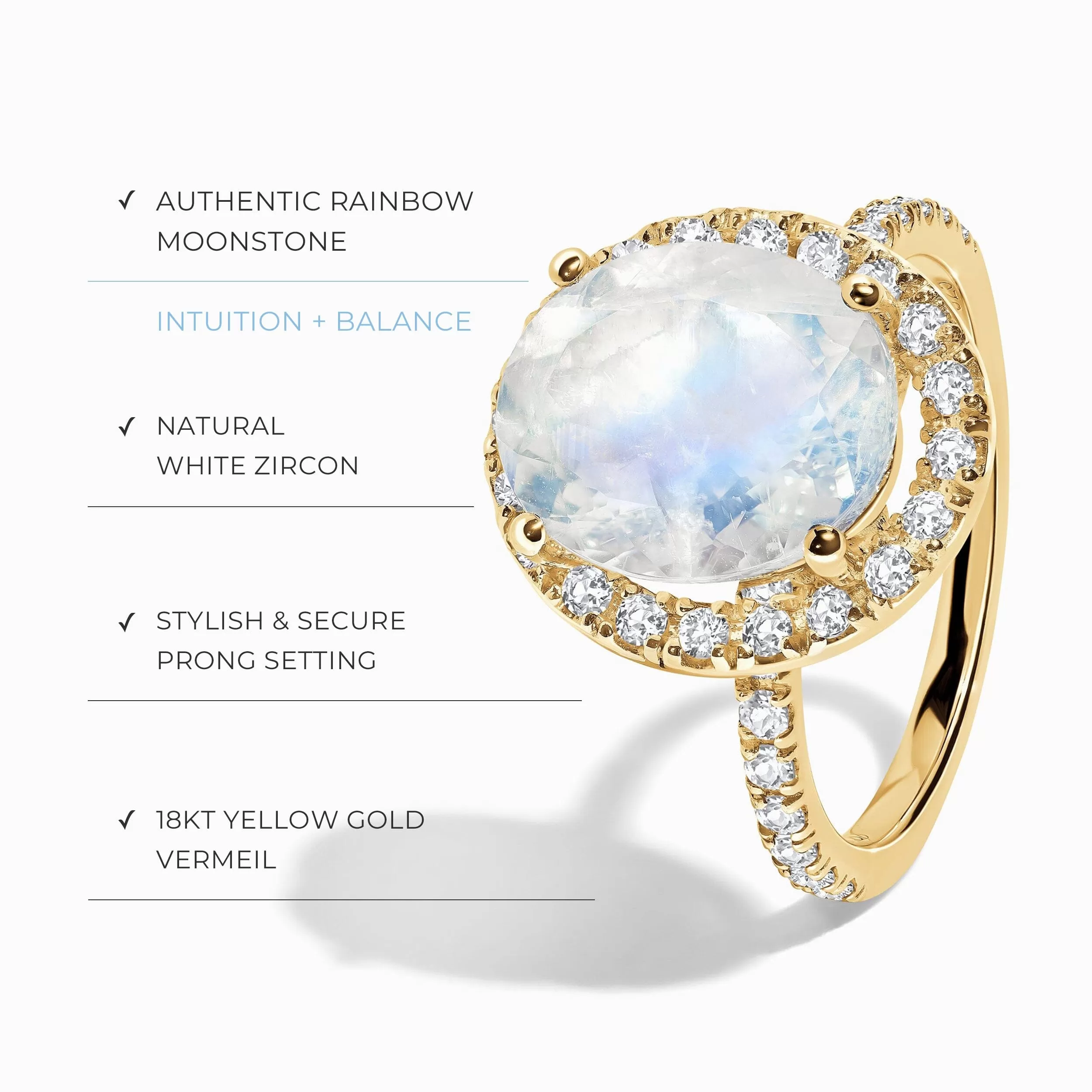 Moonstone Ring - Queen Lana