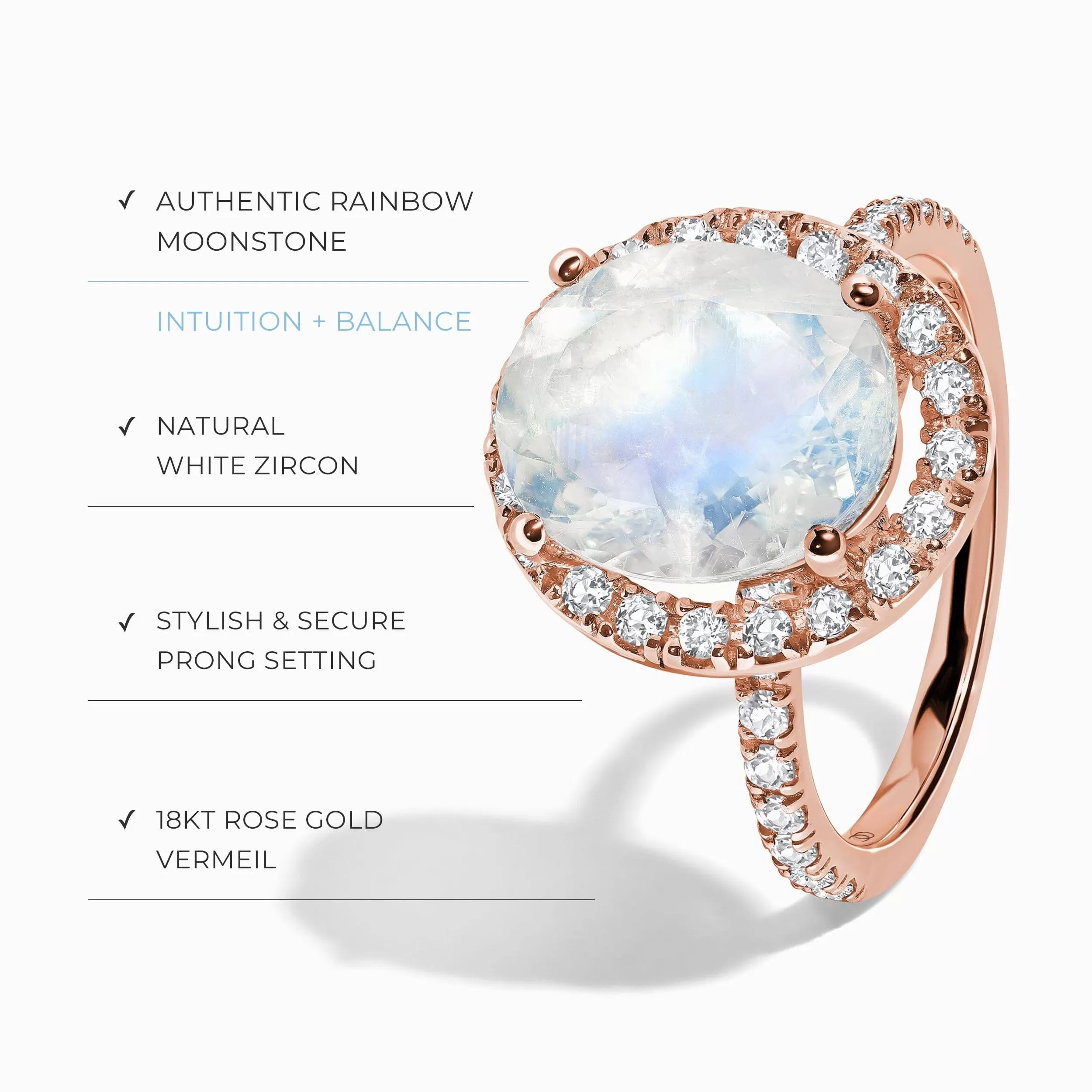 Moonstone Ring - Queen Lana